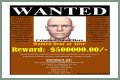 Fake name on a wanted poster